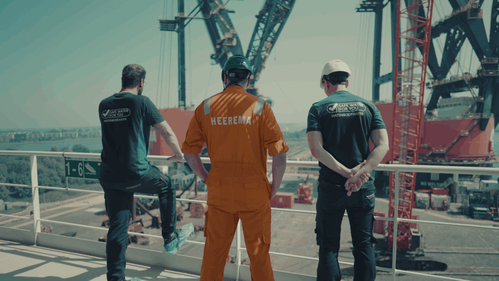 crew evaluaitng the situation on board due to the IMO's 2025 action Plan to Address Marine Plastic Litter from Ships